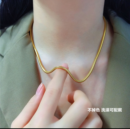 Minimalist Snake Chain Necklace