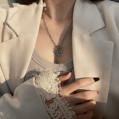 🦋 Butterfly Toggle Chain Necklace