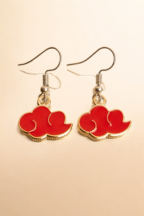 Colorful Cloud Enamel Dangle Earrings