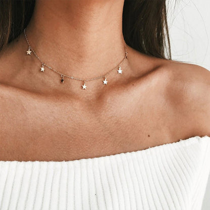 ✨ Elegant Star Charm Choker Necklace ✨