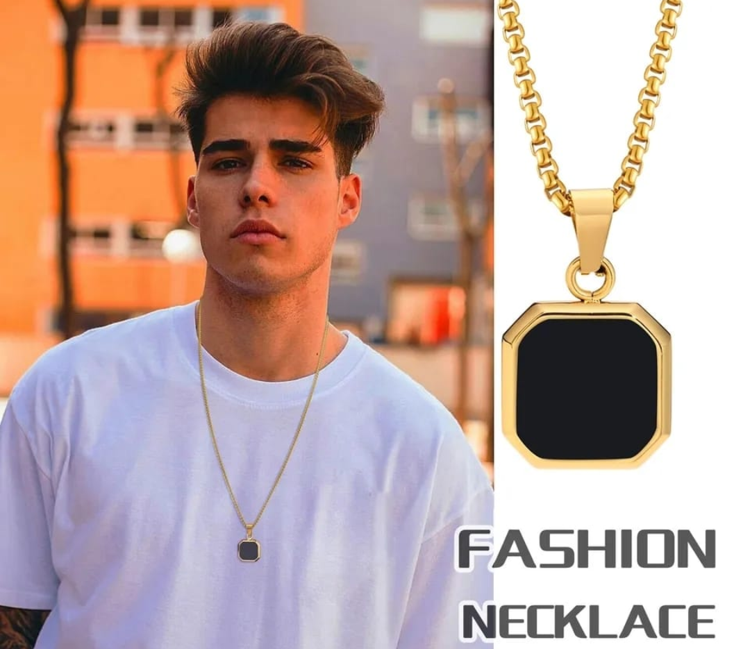 Midnight Luxe Tag Necklace
