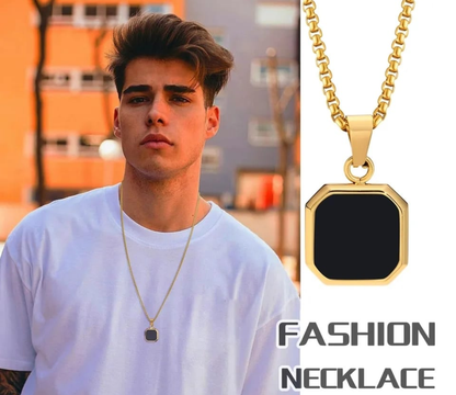 Midnight Luxe Tag Necklace