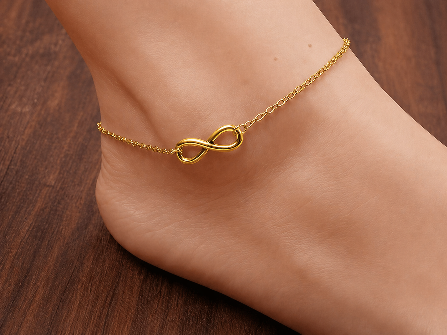 Infinity Charm Adjustable Anklet / Bracelet