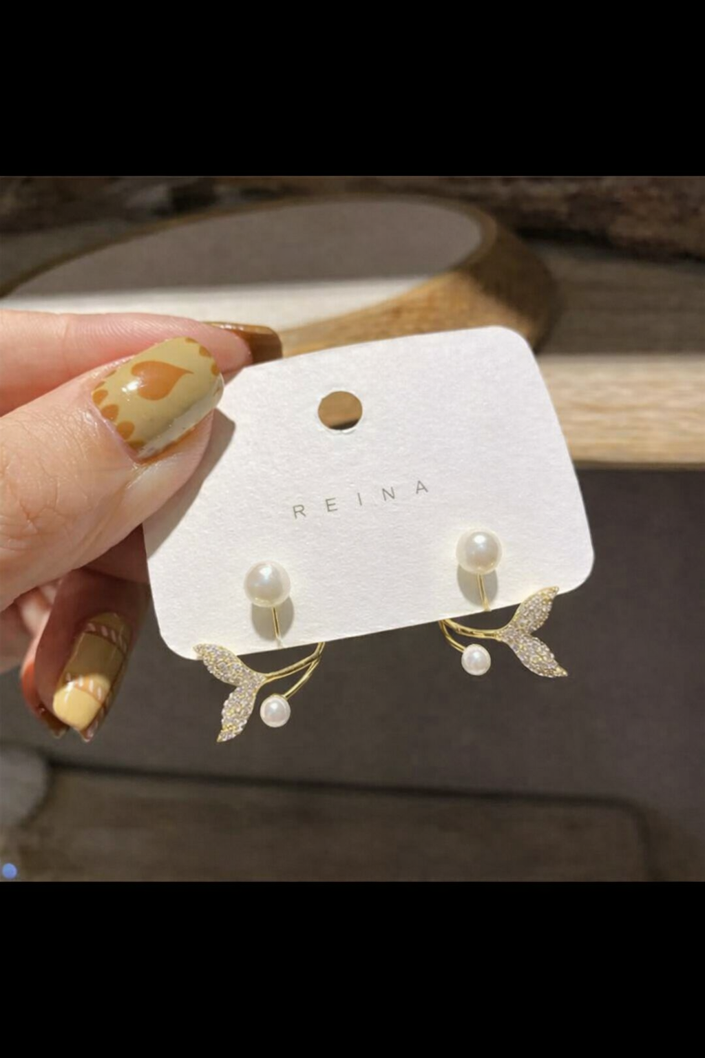 Floral Pearl Ear Jacket Earrings