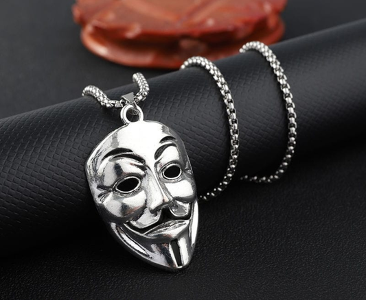 Vendetta Mask Pendant Necklace