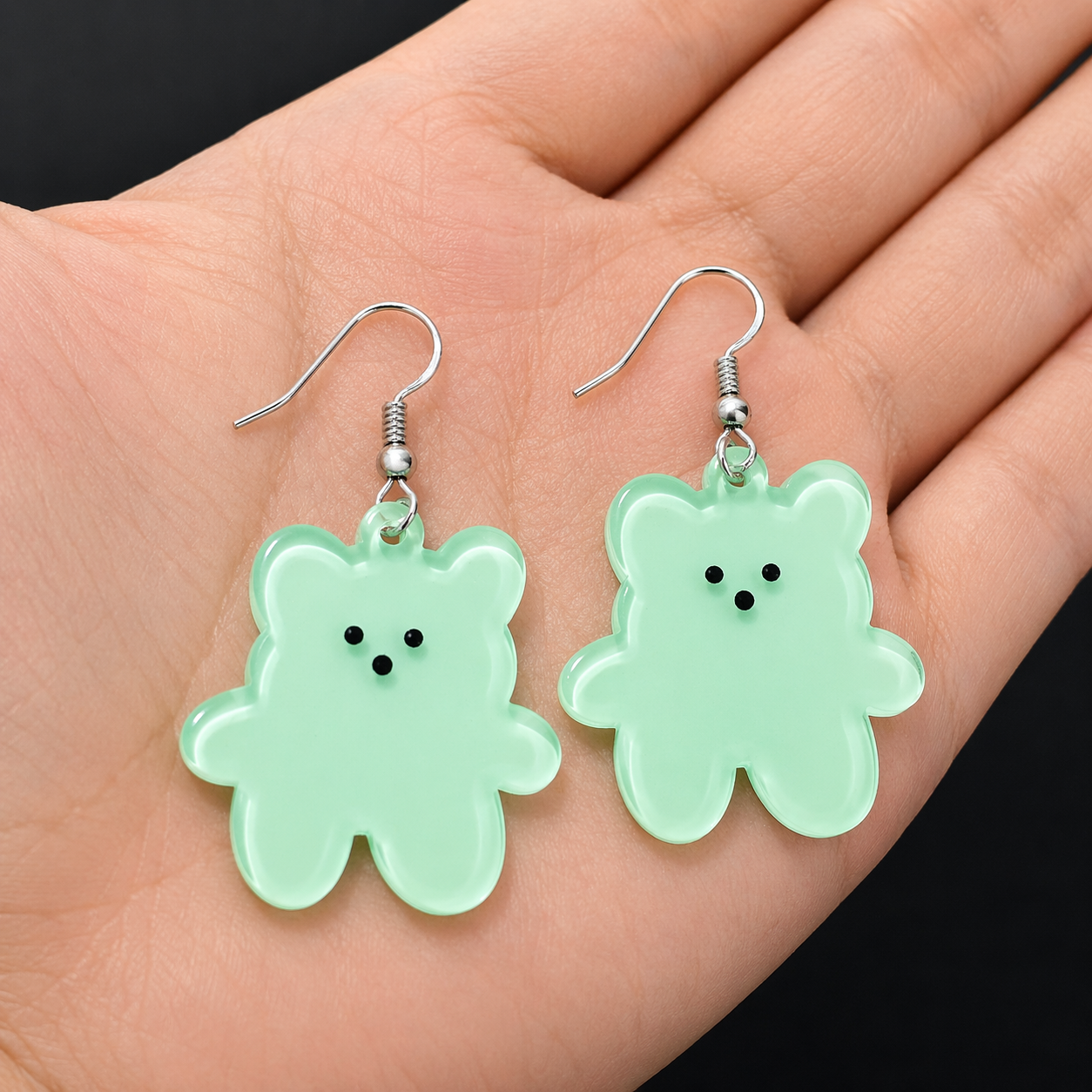 Cute Gummy Bear Earrings – Fun & Trendy