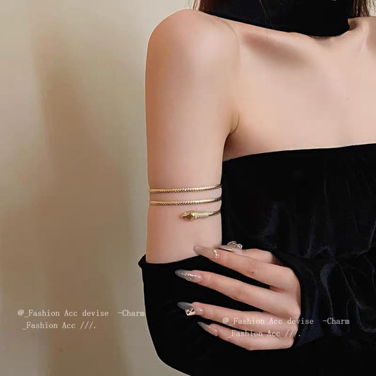 Layered Arrow Arm Cuff Bracelet