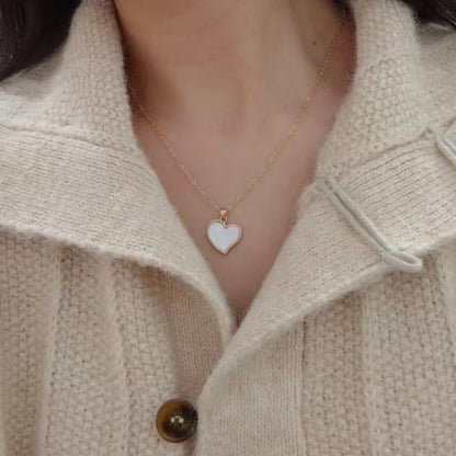Elegant Heart Pendant Necklace