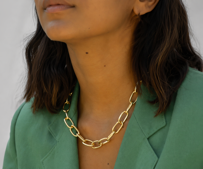 Bold Link Chain Choker Necklace