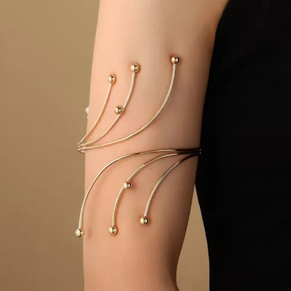 Elegant Gold-Tone Arm Cuff