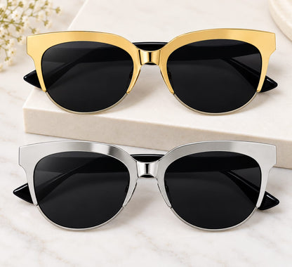 🕶️ Stylish Oversized Black Lens Sunglasses