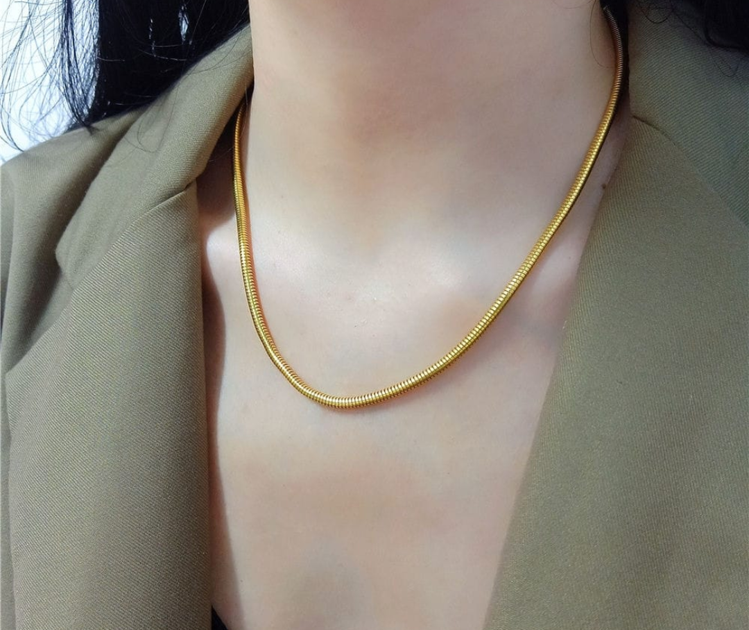 Minimalist Snake Chain Necklace