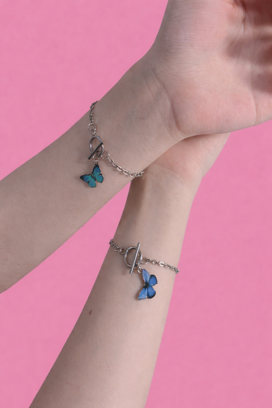 Morpho Dream Butterfly Toggle Bracelet
