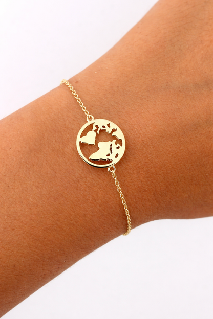 Global Wanderlust Silver Bracelet