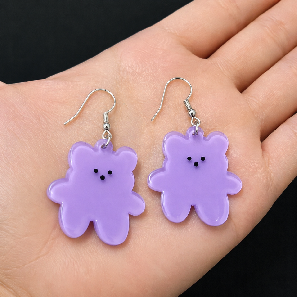 Cute Gummy Bear Earrings – Fun & Trendy
