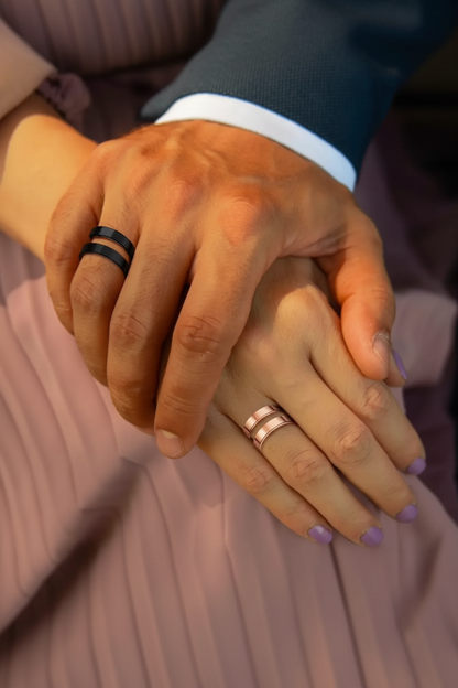 Dual Band Open Ring 🖤