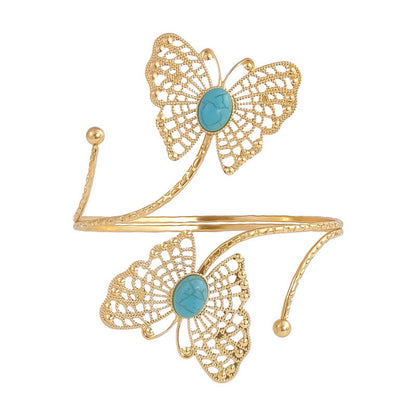 Butterfly Turquoise Gold Armlet