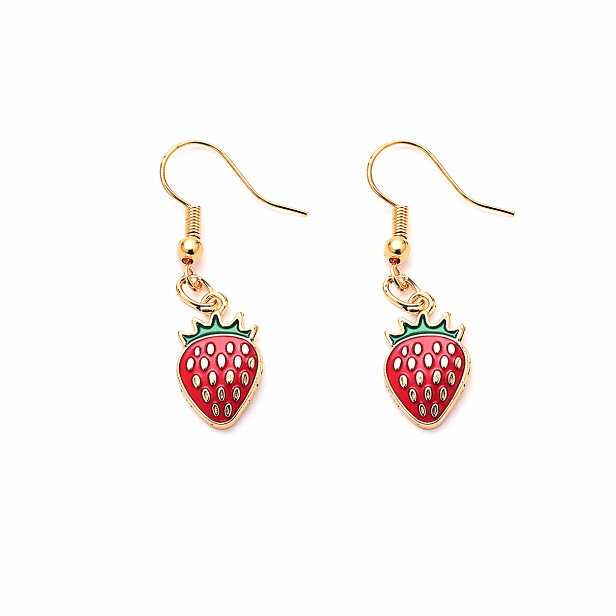 Cute Strawberry Drop Earrings