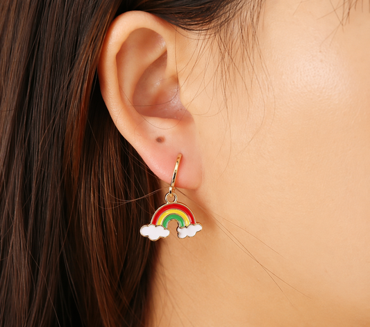 🌈 Rainbow Drop Earrings – Bright & Cheerful