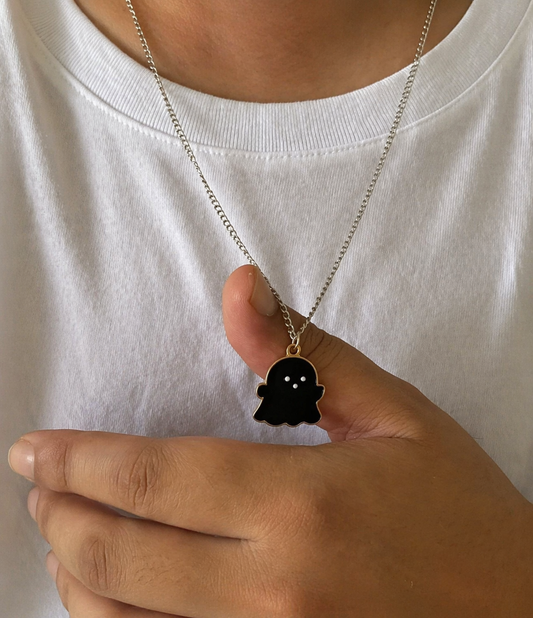 Cute Ghost Charm Pendant Necklace