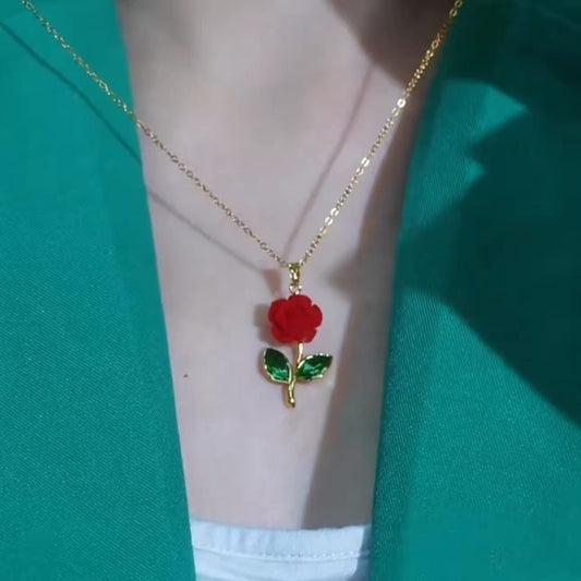 Rose Flower Necklace