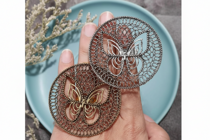 Butterfly Statement Adjustable Ring