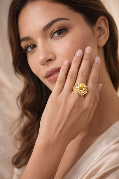 Royal Gem Layered Statement Ring