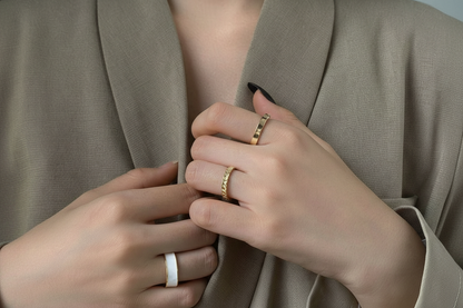 Elegant Gold & Pearl Ring Set ✨