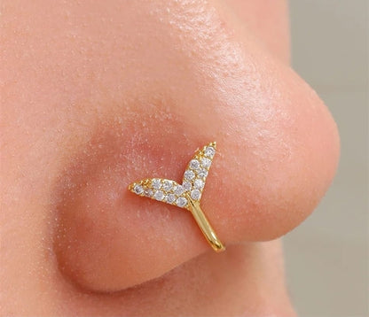 Mermaid tail nose ring