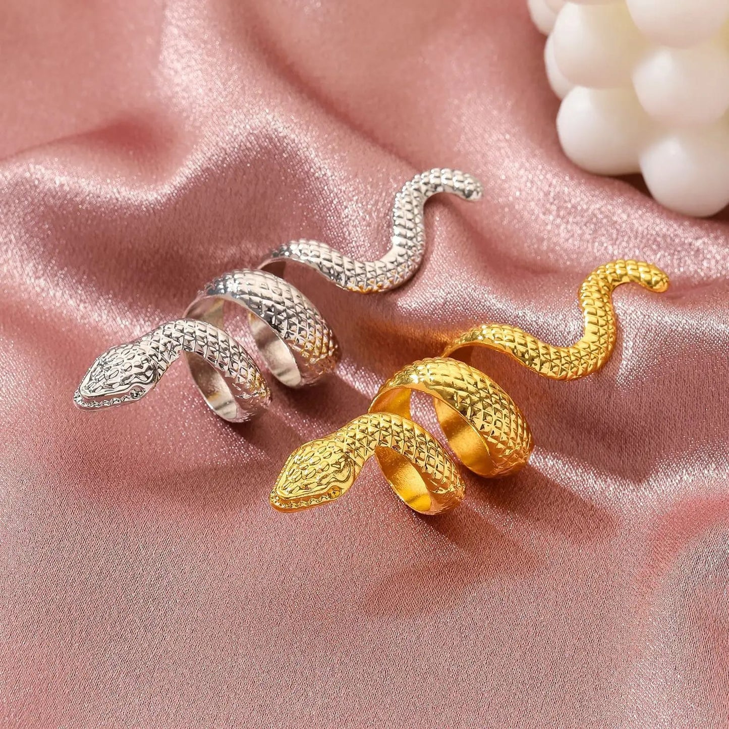Snake Wrap Finger Ring | Korean Style Statement Ring