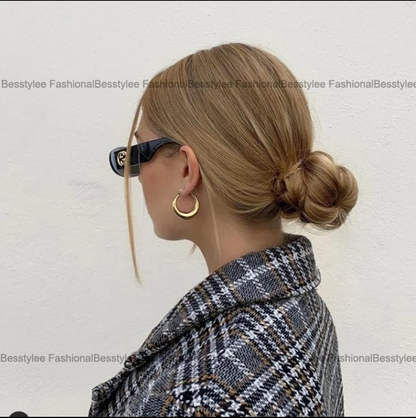 Minimalist Chunky Hoop Earrings
