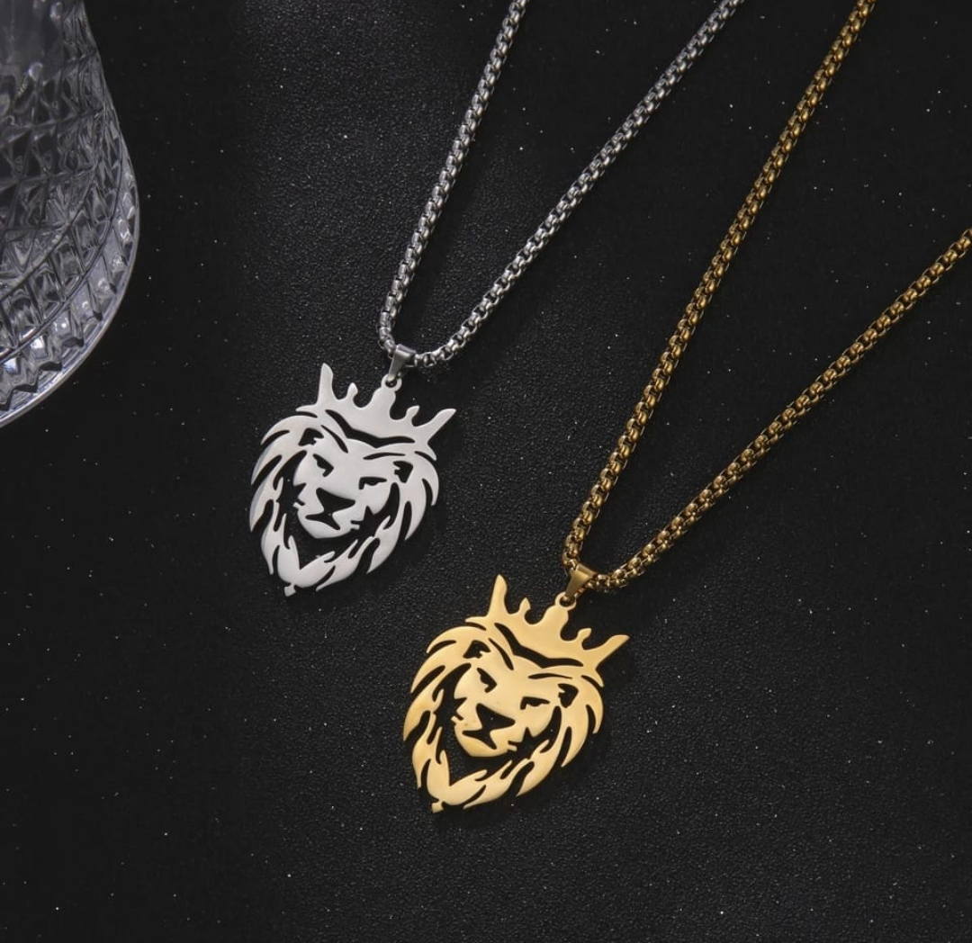 Royal Lion Crest Necklace
