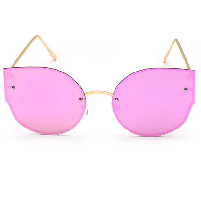 Rimless Cat-Eye Sunglasses