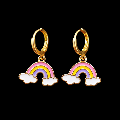 🌈 Rainbow Drop Earrings – Bright & Cheerful