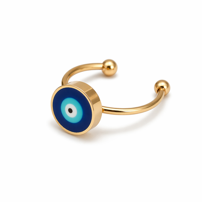Evil Eye Adjustable Protection Ring