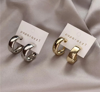 Minimalist Chunky Hoop Earrings