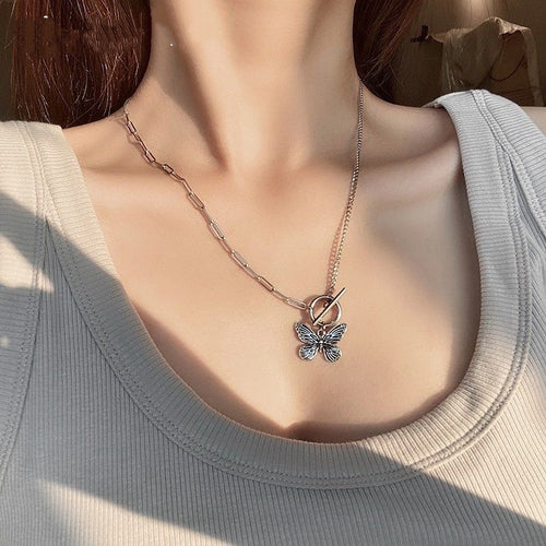 🦋 Butterfly Toggle Chain Necklace