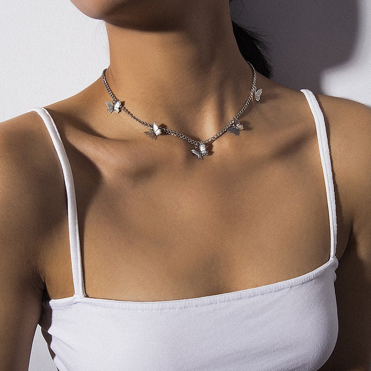✨ Elegant Butterfly Charm Choker Necklace ✨