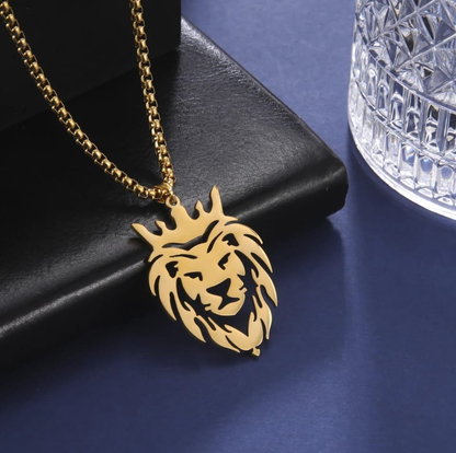 Royal Lion Crest Necklace